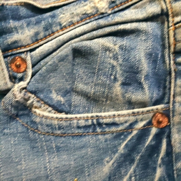 Z. Cavaricci Floral Embroidered Applique Lace Rhinestone Bootcut Jeans size 10 - Picture 6 of 15